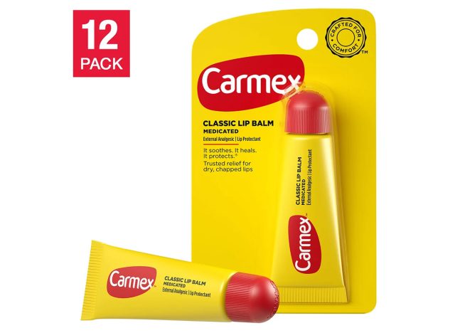 Carmex Lip Balm, Original Flavor, 0.35 oz, 12-count