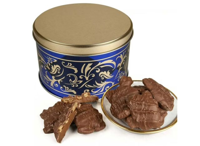 Chocolate Pecan Clusters Gift Tin