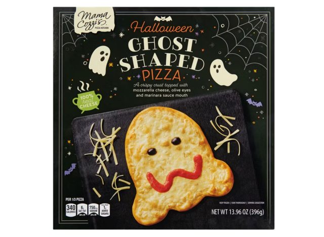 Halloween Ghost Shaped Cheese Pizza