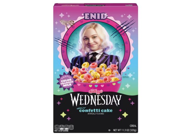 Halloween Wednesday Confetti Cake Enid Cereal