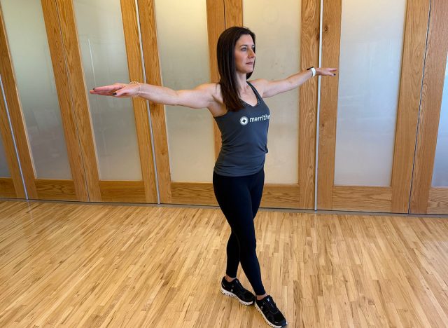Heel to toe walk