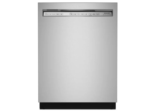 KitchenAid Front Control Dishwasher with FreeFlex Third Level Rack and ProWash Cycle