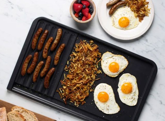 Nordic Ware Dual Top Grill Griddle with Grill Press