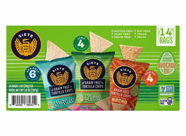 Siete Grain Free Tortilla Chips, Variety Pack