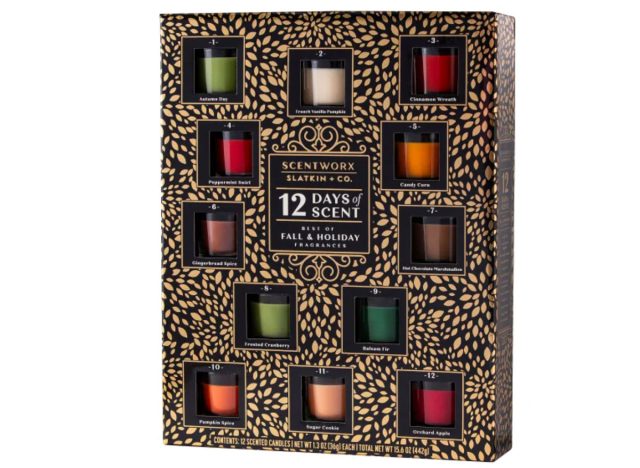 Slatkin + Co Scentworx Holiday 12 Days of Scent Advent Candle Calendar