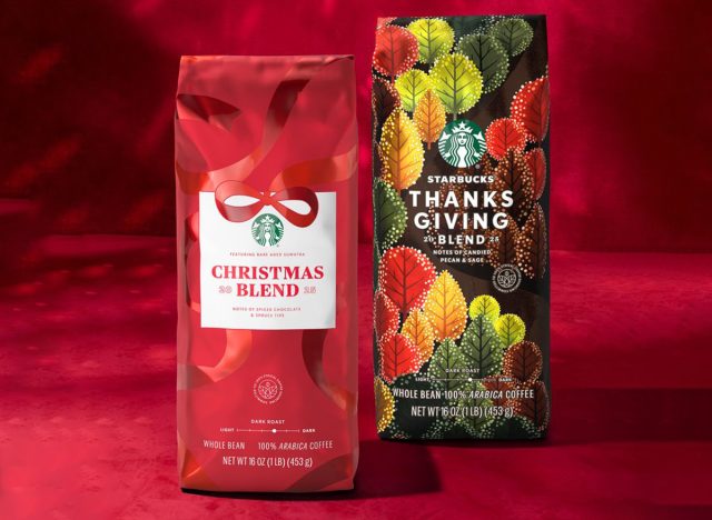 Starbucks Christmas Blend & Thanksgiving Blend Whole Bean Coffee
