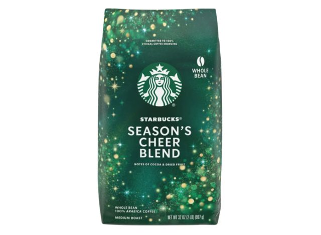Starbucks Season's Cheer Blend Coffee, Medium Roast, Whole Bean, 2 lbs