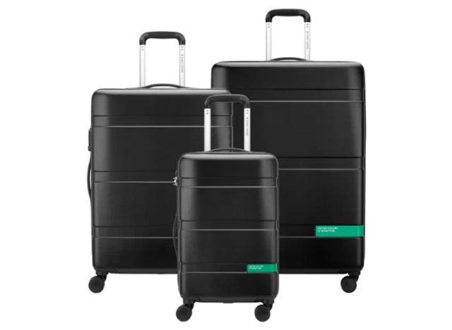 United Colors of Benetton X Delsey Paris Now! 3-piece Hardside Luggage Set