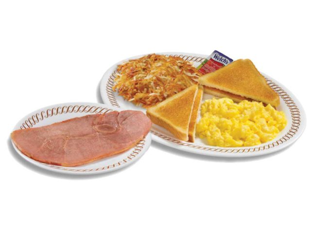 Waffle House Country Ham & Eggs Breakfast