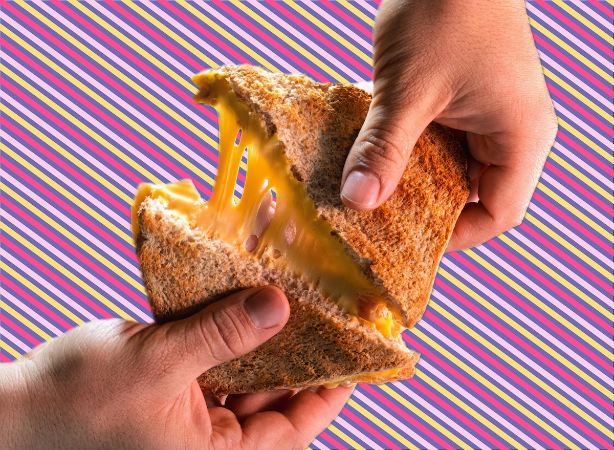 Background, grilled cheese