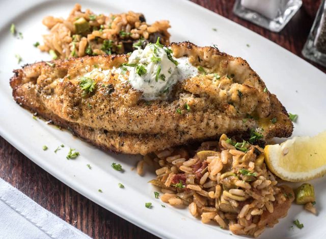 Crab-Stuffed Catfish Bordelaise