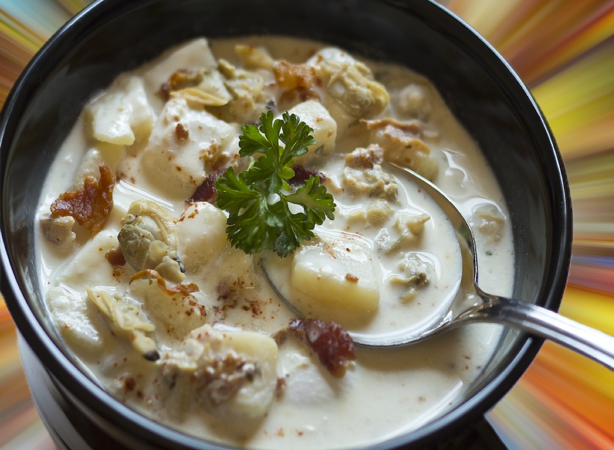 Explosion, clam chowder