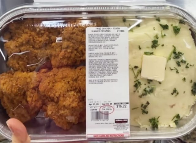 Fried Chicken and Mashed Potatoes at Costco 