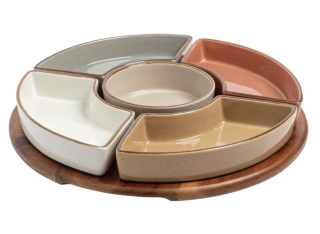 over&back Options Lazy Susan, 6-piece