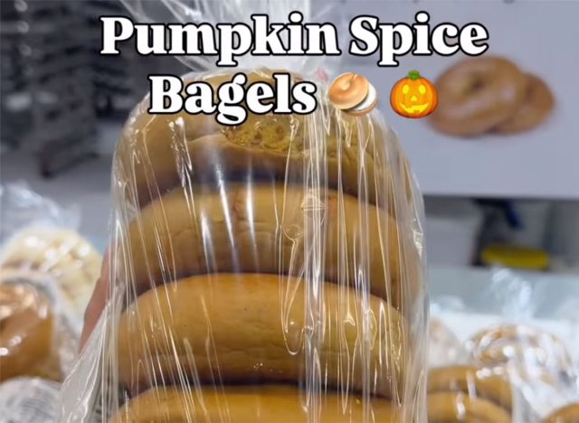 Pumpkin Spice Bagels at Costco