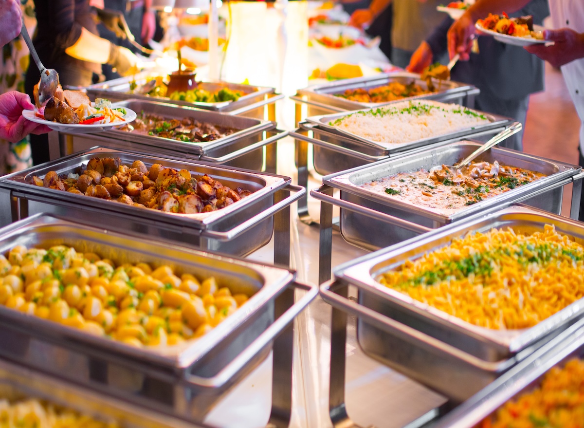 People,Group,Catering,Buffet,Food,Indoor,In,Luxury,Restaurant,With
