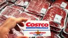 Costco Wholesale Warehouse Shopping, Member Club, Member Card, Meat Packaging as Background
