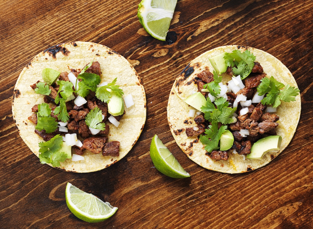 Overhead,View,Of,Two,Authentic,Street,Tacos