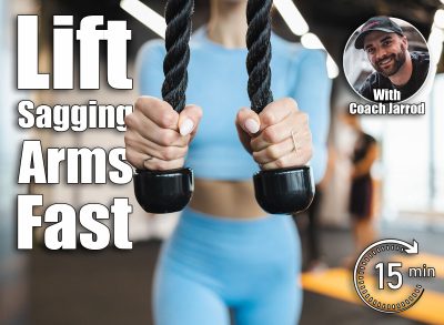 Woman doing pushdowns with rope for triceps at the gym closeup. 5 Standing Exercises That Lift Sagging Arms Better Than Dumbbells After 45. Cover