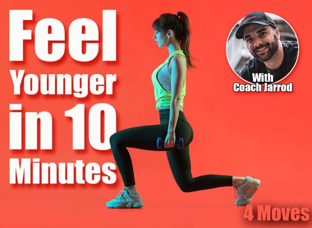 Sporty young woman training with dumbbells on color background. This 10-Minute Classic Routine Reverses Aging Better Than Daily Cardio After 45. Cover