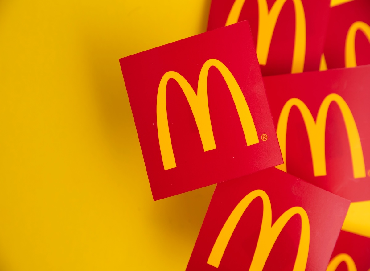 London,,Uk, ,June,2022:,Mcdonalds,Iconic,Logo,Against,A