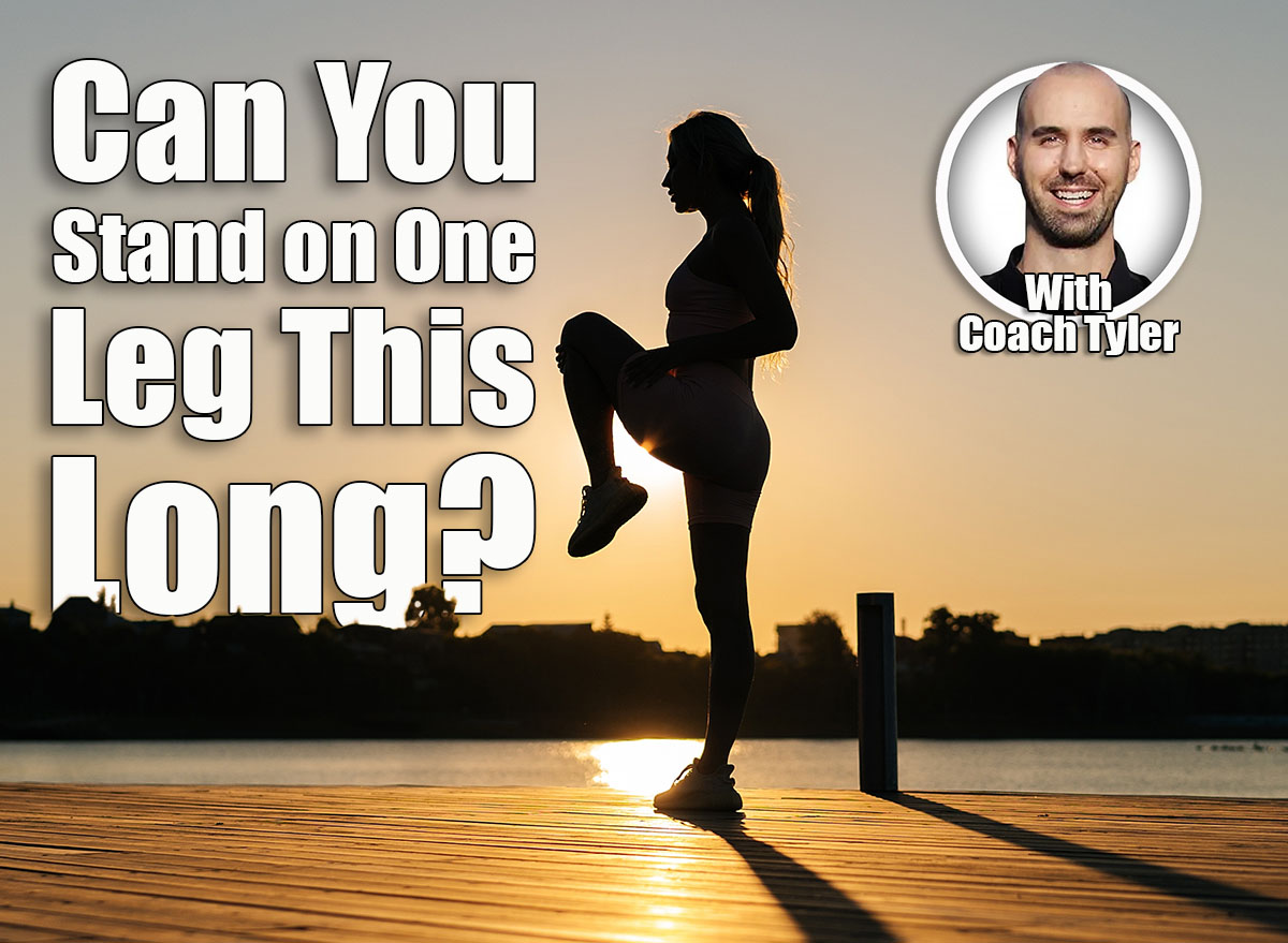 Silhouette of unrecognizable runner female exercising and stretching legs before running or working out on beautiful summer sunset or morning. Sportswoman exercising in sunlight of summer morning. Over 45? If You Can Stand on One Leg This Long, Your Balance Is Stronger Than Most. Cover