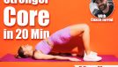 Full body young fitness woman wears top shorts purple clothes in home gym train do abdominal abs exercises at floor, do half bridge pose isolated on plain orange background. Workout sport fit concept. The Daily Yoga Flow That Tightens and Strengthens Your Core. Cover