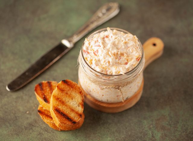 Homemade Pimento Cheese Spread Bruschetta