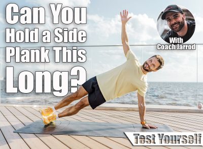 Man Practicing Side Plank Exercise by the Waterfront During a Sunny Day. Over 50? If You Can Hold a Side Plank for This Long, Your Core Is Ahead of Most. Cover