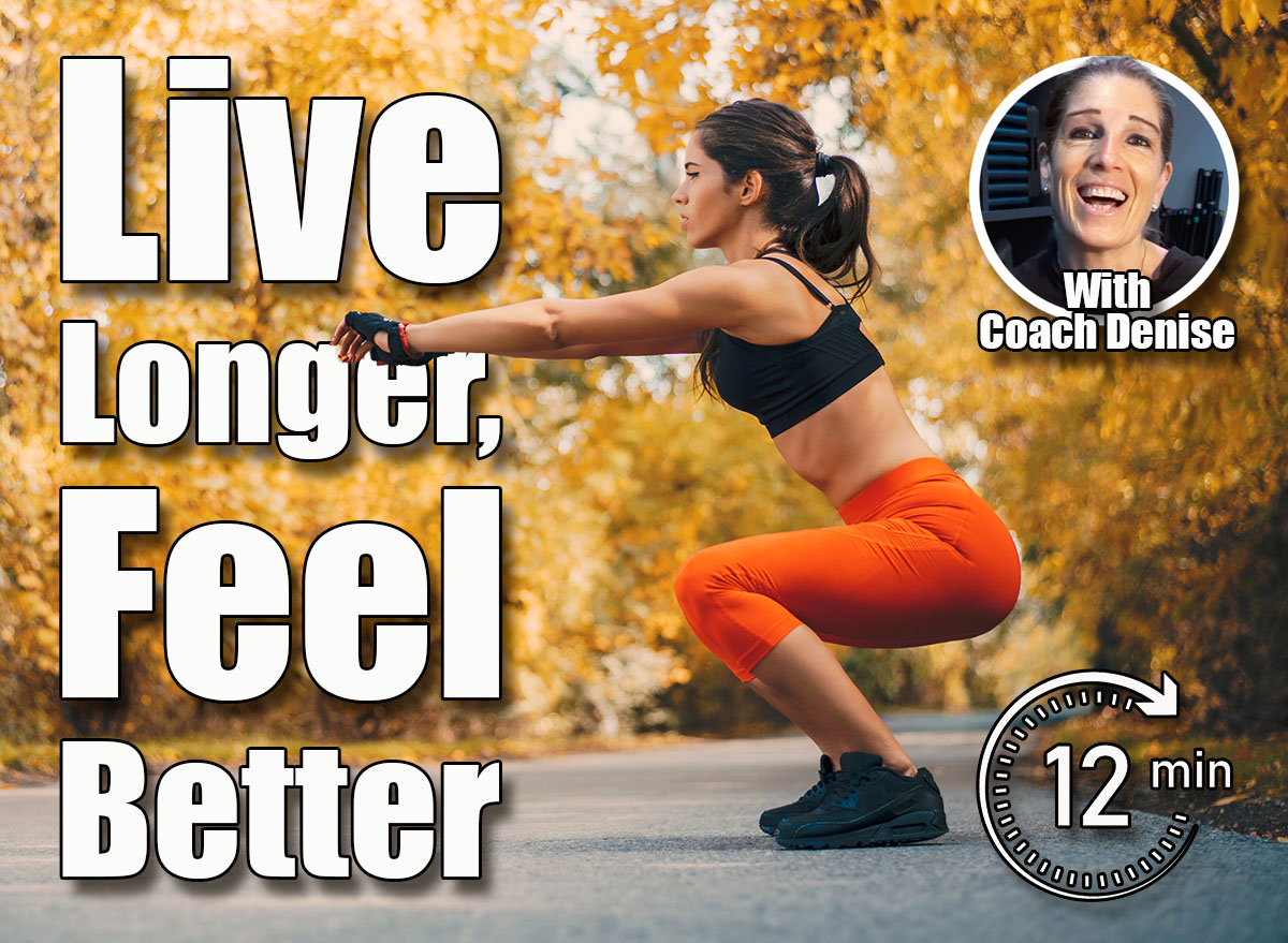 Beautiful woman working out in autumn park. 5 Best Bodyweight Exercises After 50 To Live Longer. Cover