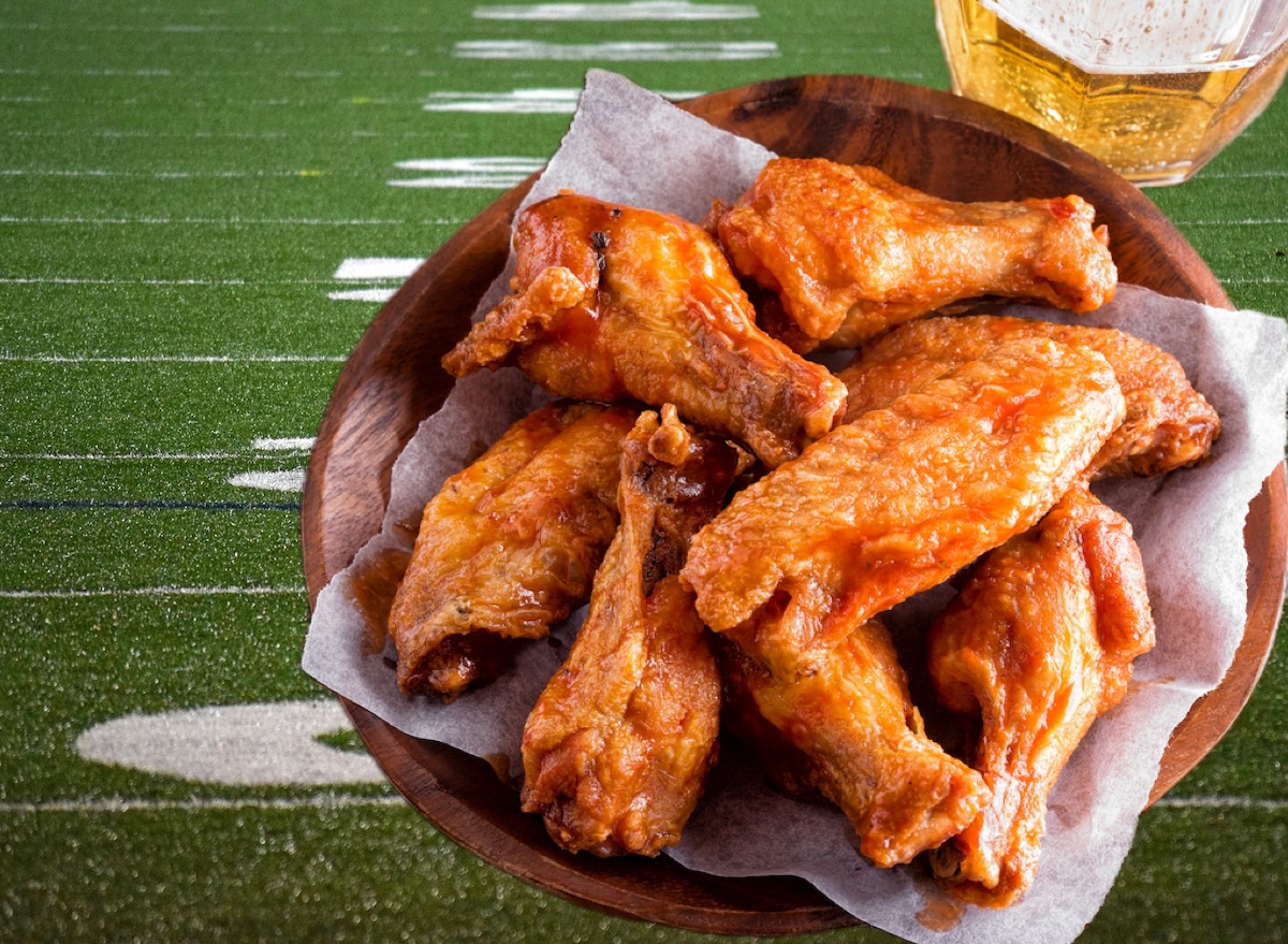 Sports, football field, buffalo wings