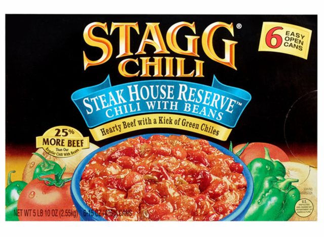 Stagg Steakhouse Reserve Chili with Beans, 15 oz, 6-count