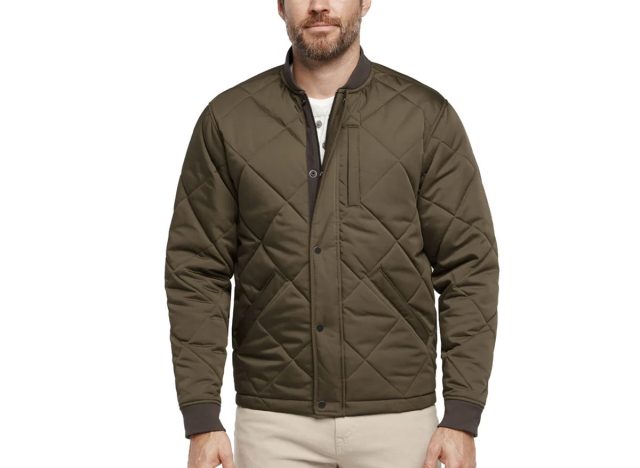 Banana Republic Men's Quilted Bomber Jacket