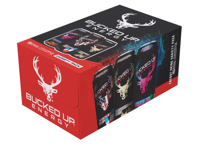 Bucked Up Energy Drink, Variety Pack, 16 oz, 15-count