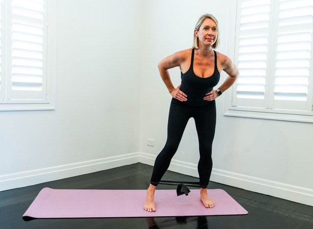 Crab walking with band - MIDDLE