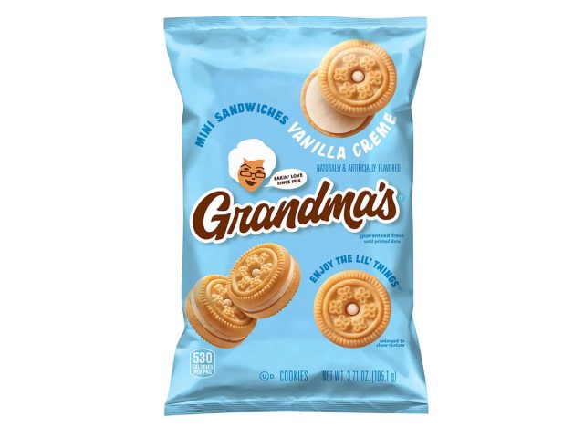 Grandma's Mini Sandwiches Cookies Vanilla Creme