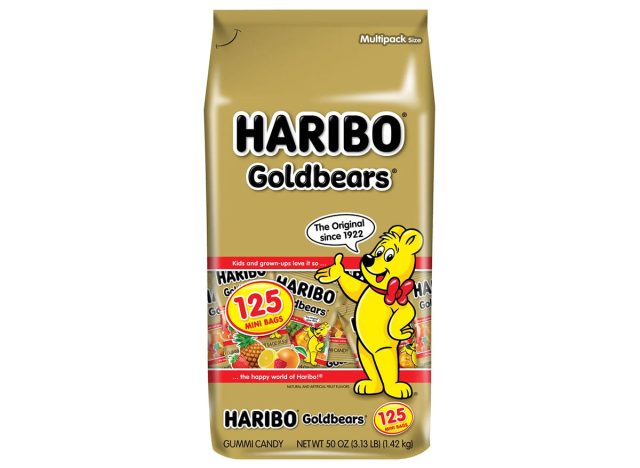 Haribo Goldbears Gummi Candy, Mini Bags, 0.4 oz, 125-count