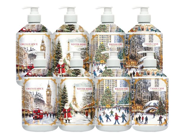 Home + Body Holiday Passport Hand Soap, 21.5 fl oz, 8-pack