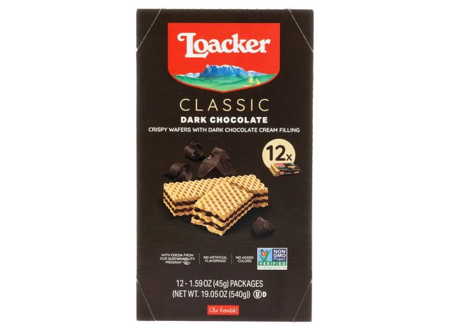 Loacker Classic Crispy Wafers, Dark Chocolate