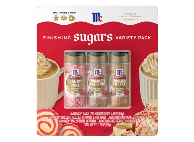 McCormick's Finishing Sugars Variety Pack, 3.81 oz, 3-count