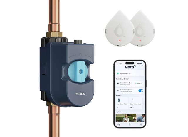 Moen Flo Smart Water Monitor & Shutoff with 2 Smart Leak Detectors