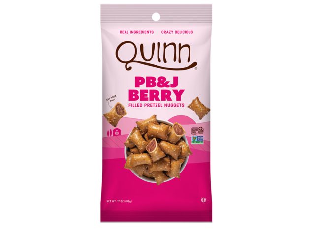 Quinn Snacks PB&J Berry Filled Pretzel Nuggets