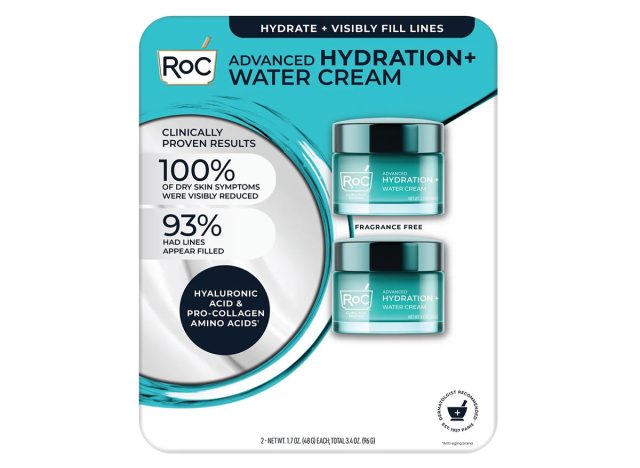 ROC Hydrate + Plump Water Cream, 1.7 oz, 2-pack