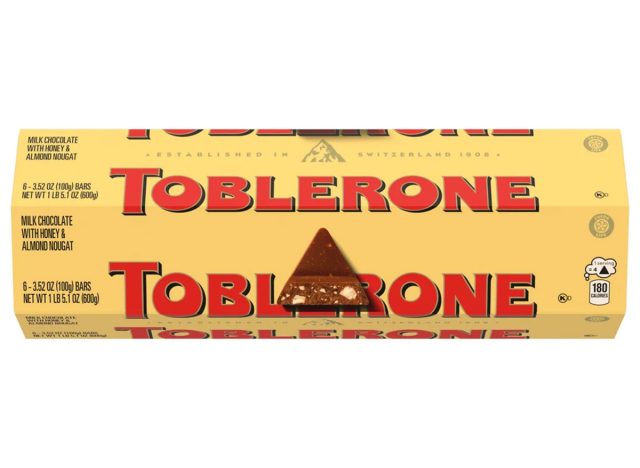 Toblerone Swiss Milk Chocolate Bar, 3.52 oz, 6-Count