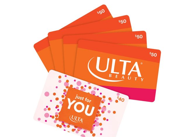 Ulta Beauty - Four $50 eGift Cards + One $40 eGift Card