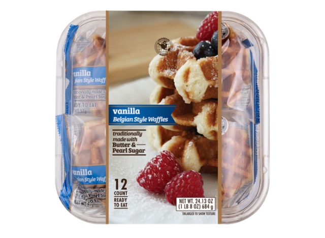 Universal Bakery Belgian Style Waffles, Vanilla, 2 oz, 12 ct