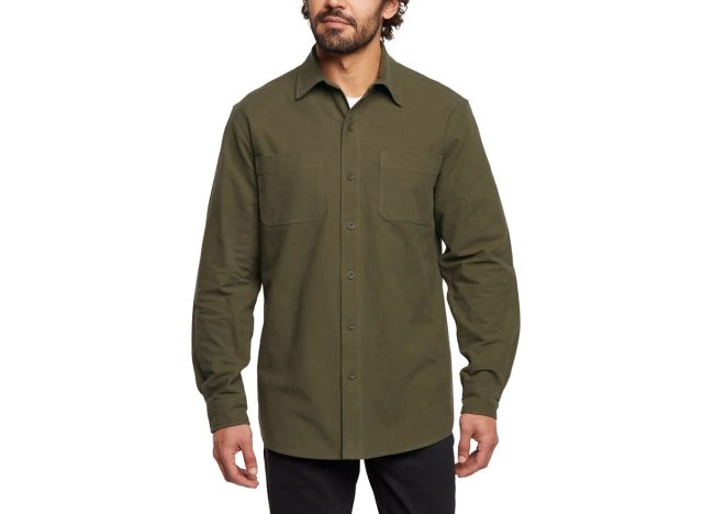 Woolrich Men's 100% Cotton Chamois Shirt
