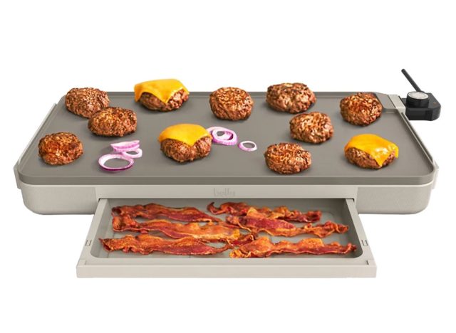 bella 12" x 22" XL Griddle with Warming Tray