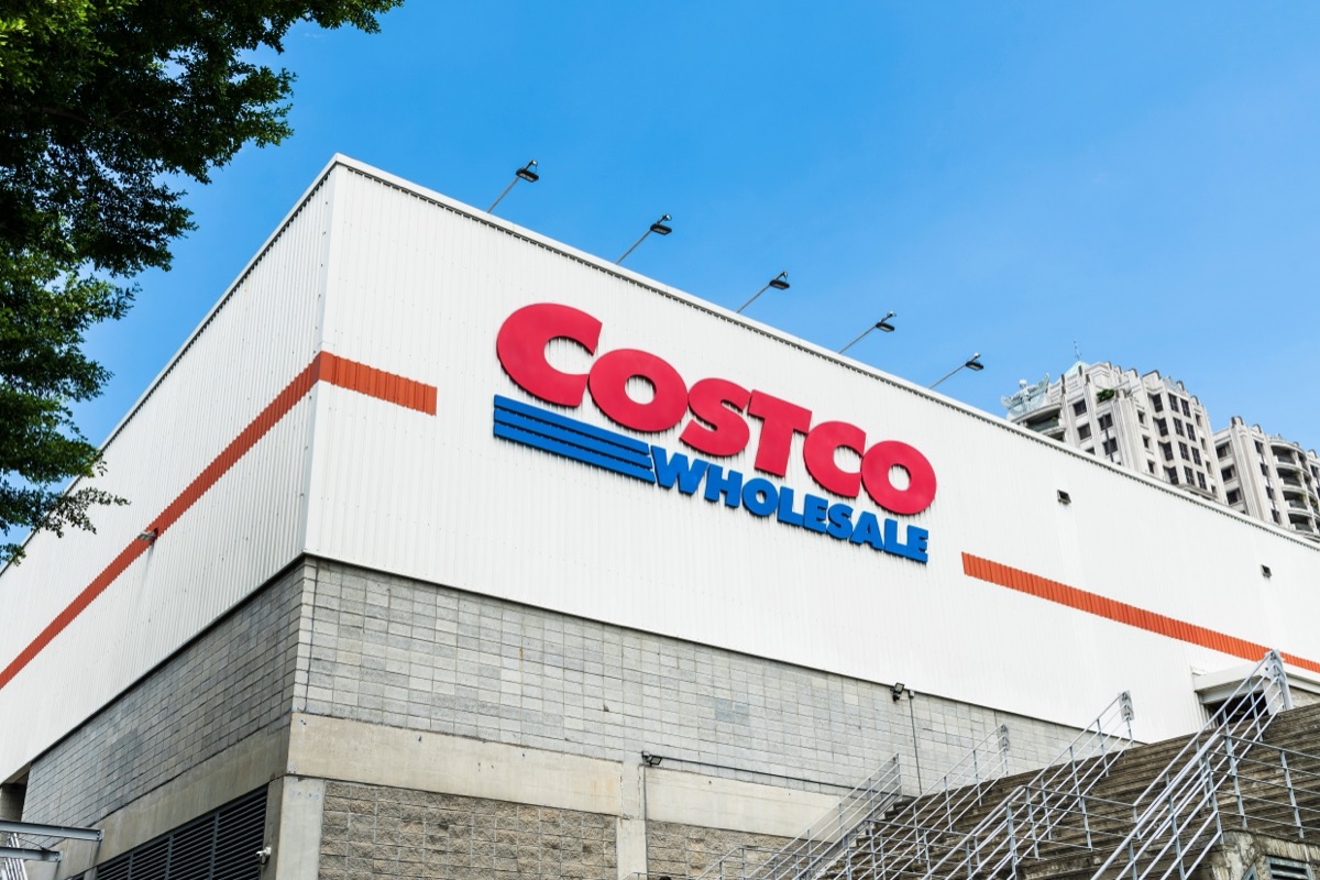 Taichung, Taiwan- August 28, 2024: View of Costco wholesale storefront in Taichung, Taiwan. Costco Wholesale Company is the largest membership warehousing club in the United States.