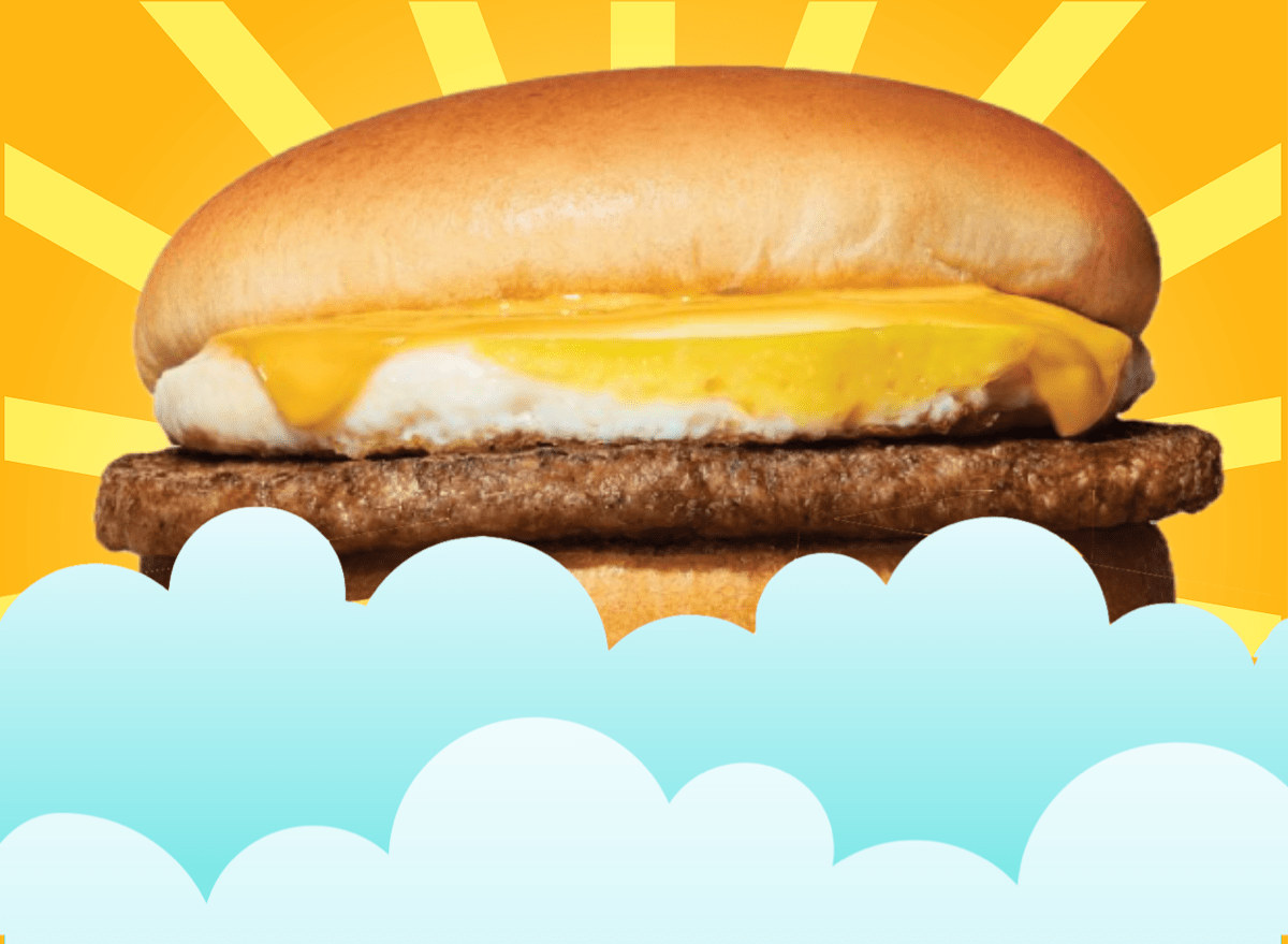 Sunrise, breakfast, sausage